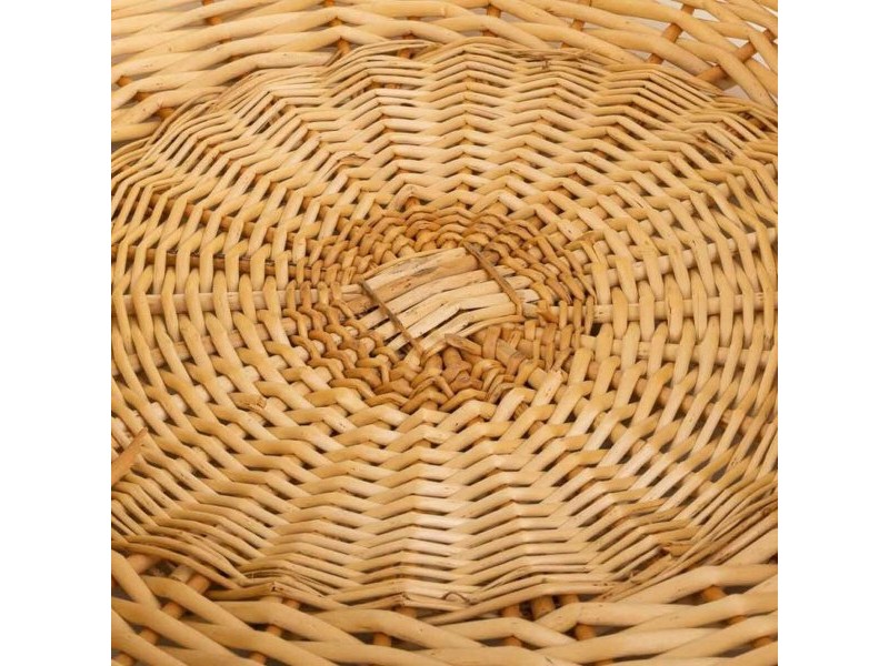 Кошница за дърва за огрев Alexandra House Living плетена ракита Върбово дърво 46 x 42 x 65 cm