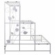 Поставка за Саксия Alexandra House Living Бял Желязо 66 x 74 x 80 cm Поставка за Саксия Alexandra House Living Бял Желязо 66 x 74 x 80 cm