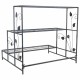 Поставка за Саксия Alexandra House Living Сив Желязо 66 x 74 x 80 cm