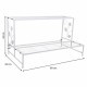 Поставка за Саксия Alexandra House Living Бял Желязо 44 x 44 x 80 cm
