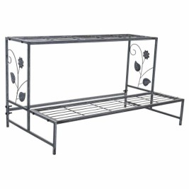 Поставка за Саксия Alexandra House Living Сив Желязо 44 x 44 x 80 cm