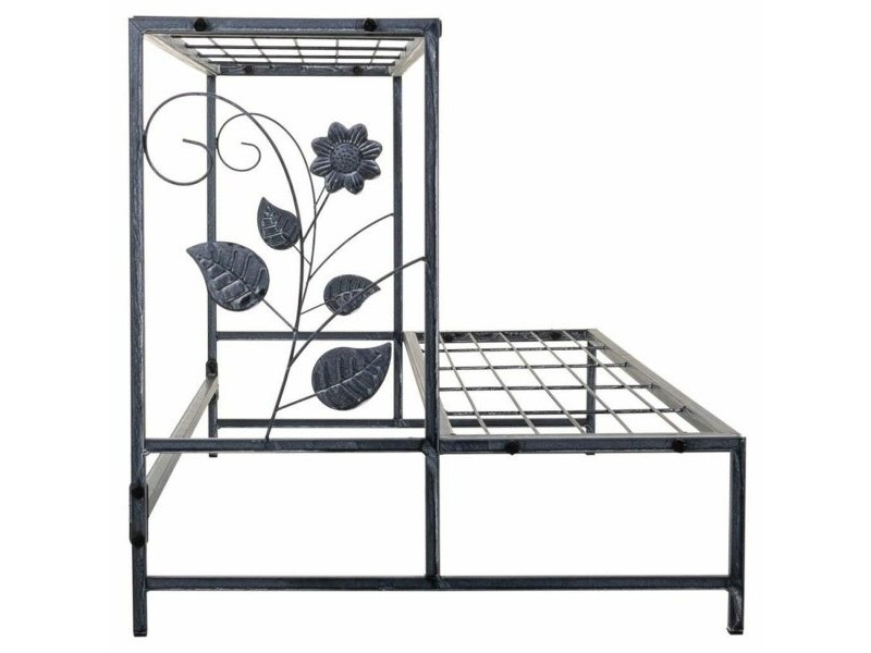 Поставка за Саксия Alexandra House Living Сив Желязо 44 x 44 x 80 cm