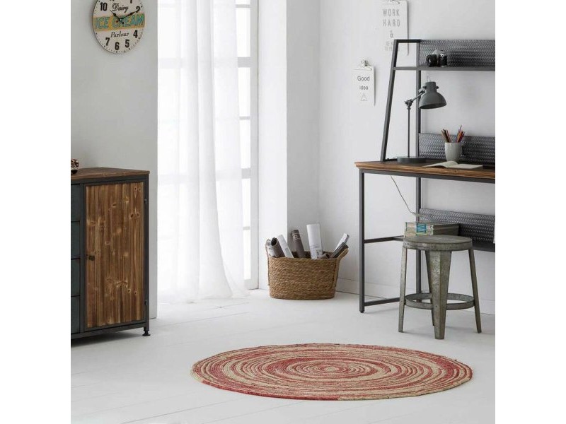 Килим Alexandra House Living Кафяв Естествено влакно 120 x 120 cm Кръгъл