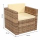 Градински мебели Alexandra House Living Кафяв Естествен 65 x 45 x 75 cm 4 Части