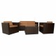 Градински мебели Alexandra House Living Кафяв 65 x 45 x 75 cm 4 Части
