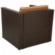 Градински мебели Alexandra House Living Кафяв 65 x 45 x 75 cm 4 Части