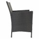 Градински мебели Alexandra House Living Черен 61 x 85 x 58 cm 9 Части