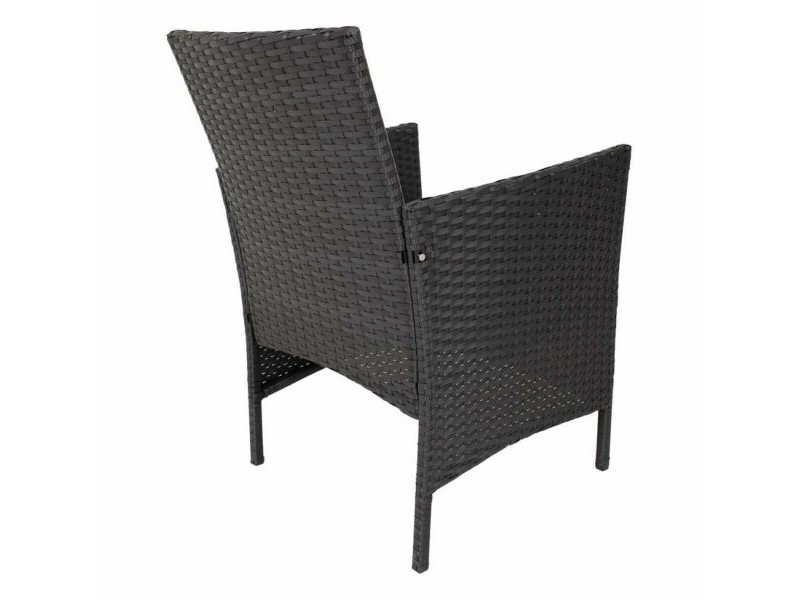 Градински мебели Alexandra House Living Черен 61 x 85 x 58 cm 9 Части