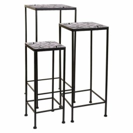 Поставка за Саксия Alexandra House Living Черен Желязо 30 x 68 x 30 cm