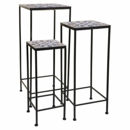 Поставка за Саксия Alexandra House Living Черен Желязо 30 x 68 x 30 cm