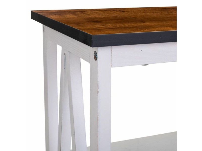 Лавица Alexandra House Living Бял Дърво от пауловния Дървен MDF 30 x 60 x 40 cm