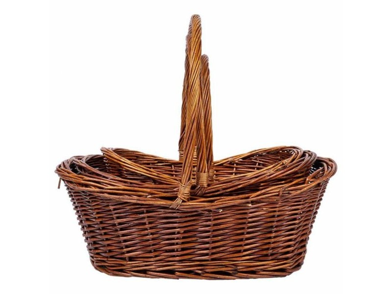Игра на Кошници Alexandra House Living плетена ракита Върбово дърво 3 Части