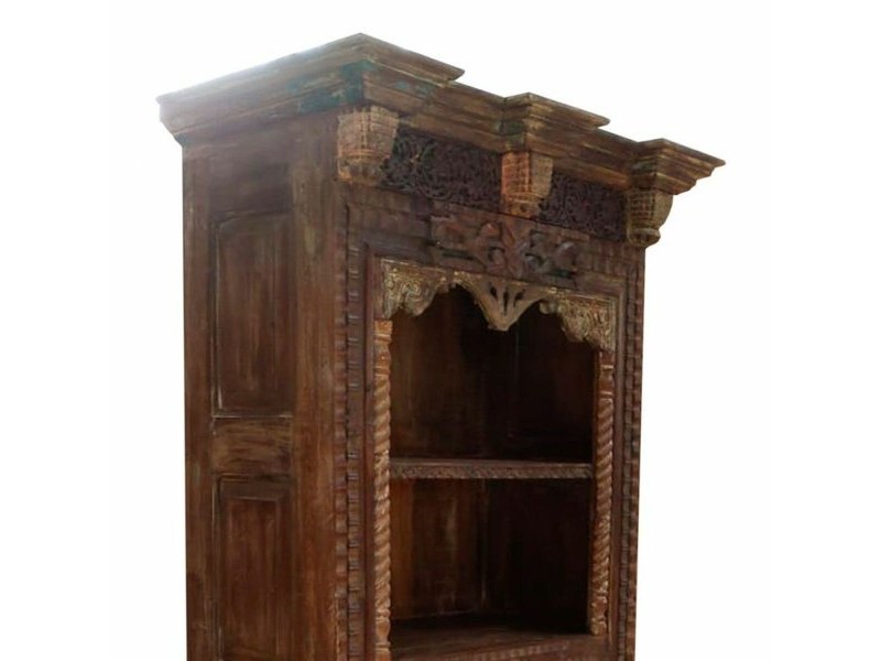 Лавица Alexandra House Living Кафяв Дървен 53 x 217 x 99 cm