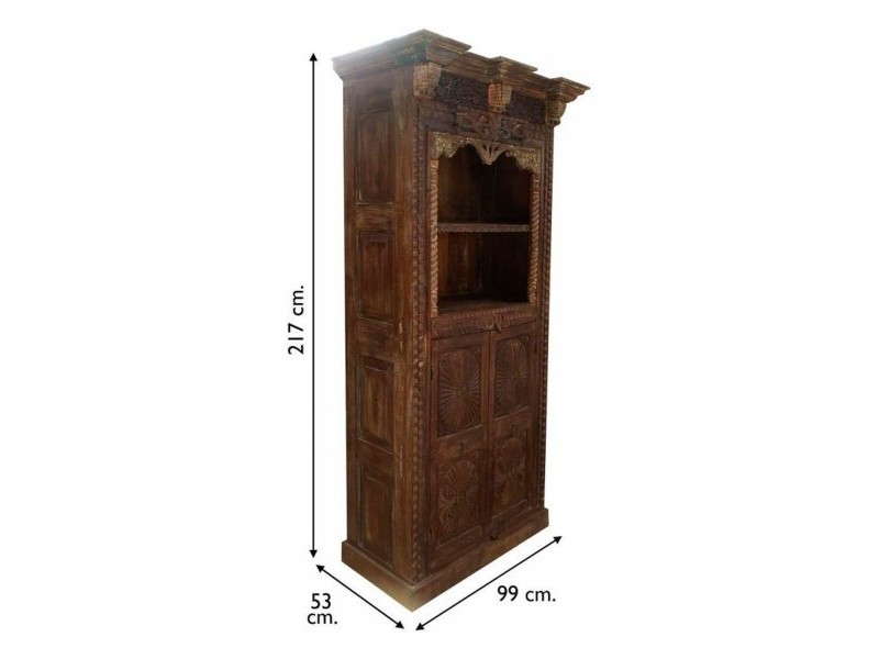 Лавица Alexandra House Living Кафяв Дървен 53 x 217 x 99 cm