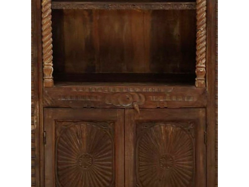 Лавица Alexandra House Living Кафяв Дървен 53 x 217 x 99 cm