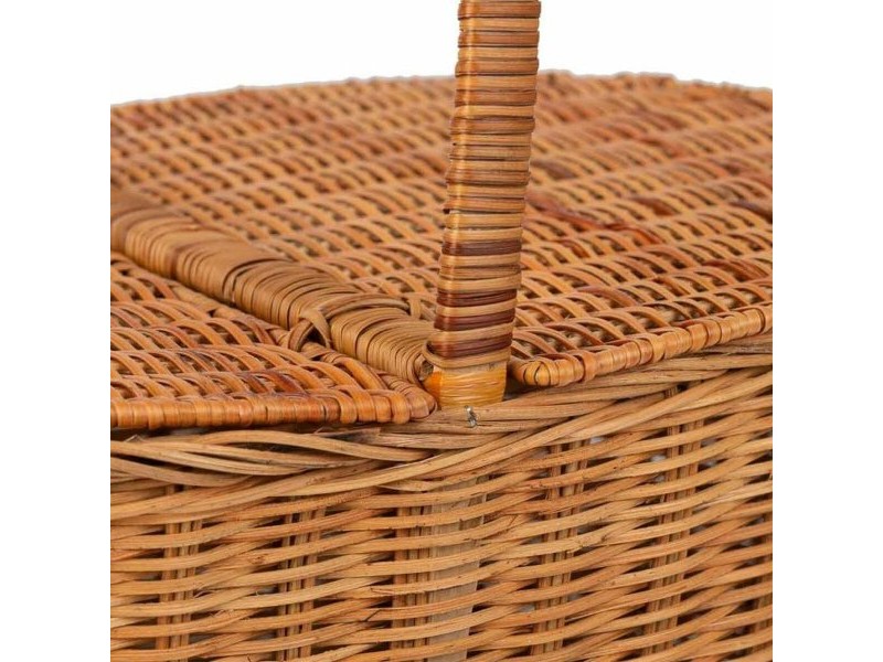 Кошница за Пикник Alexandra House Living плетена ракита 35 x 38 x 45 cm Естествен