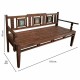 Пейка Alexandra House Living Кафяв Рециклирано дърво 58 x 95 x 183 cm Пейка Alexandra House Living Кафяв Рециклирано дърво 58 x 95 x 183 cm