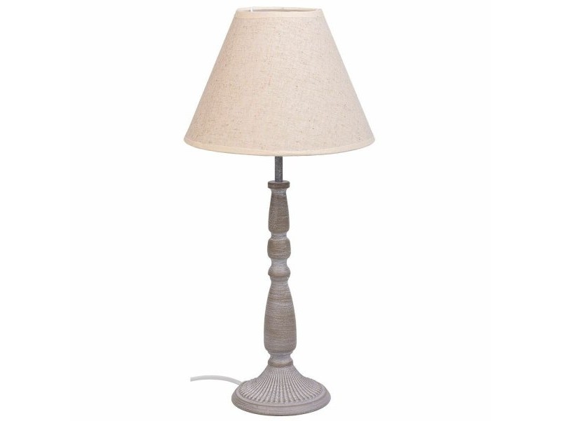 Настолна лампа Alexandra House Living Бял Сив Метал Плат 220-240 V 23 x 49 x 23 cm