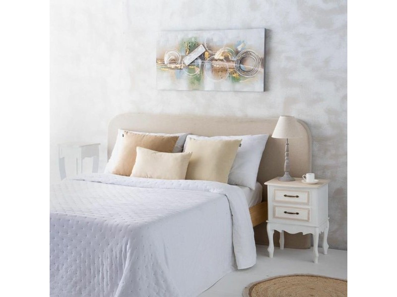 Настолна лампа Alexandra House Living Бял Сив Метал Плат 220-240 V 23 x 49 x 23 cm