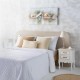 Настолна лампа Alexandra House Living Бял Сив Метал Плат 220-240 V 23 x 49 x 23 cm