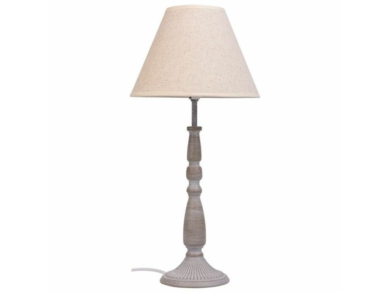 Настолна лампа Alexandra House Living Бял Сив Метал Плат 220-240 V 23 x 49 x 23 cm