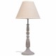 Настолна лампа Alexandra House Living Бял Сив Метал Плат 220-240 V 23 x 49 x 23 cm