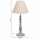 Настолна лампа Alexandra House Living Бял Сив Метал Плат 220-240 V 23 x 49 x 23 cm