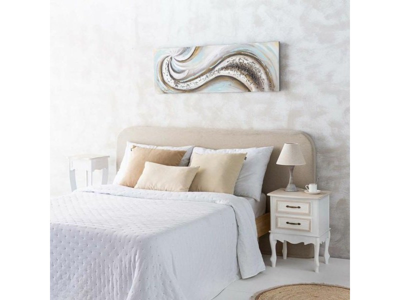 Настолна лампа Alexandra House Living Бял Сив Метал Плат 220-240 V 23 x 38 x 23 cm