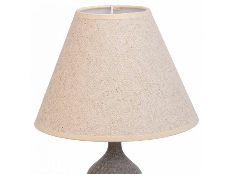 Настолна лампа Alexandra House Living Бял Сив Метал Плат 220-240 V 23 x 41 x 23 cm