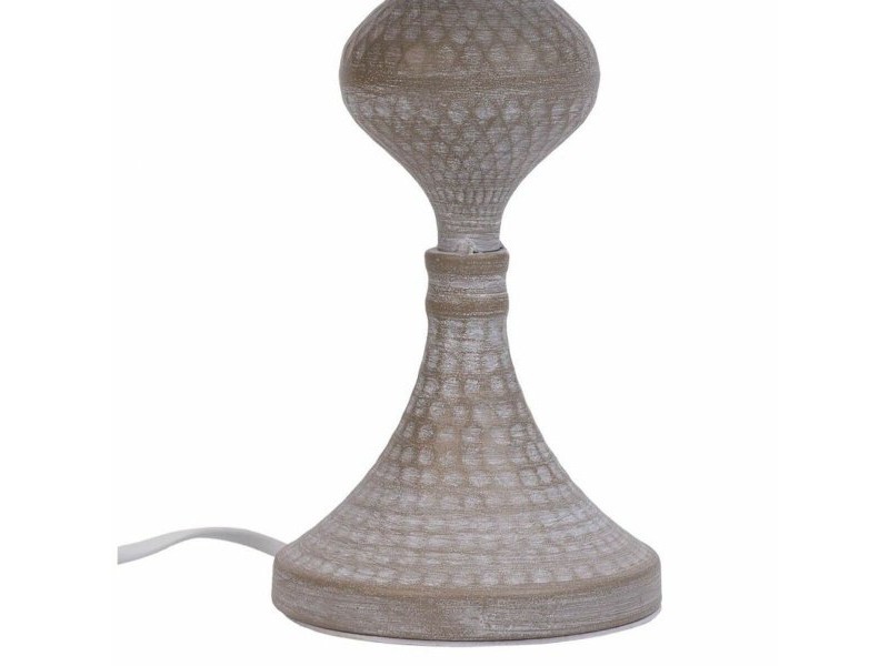 Настолна лампа Alexandra House Living Бял Сив Метал Плат 220-240 V 23 x 41 x 23 cm