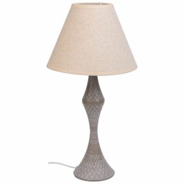 Настолна лампа Alexandra House Living Бял Сив Метал Плат 220-240 V 23 x 46 x 23 cm