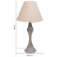 Настолна лампа Alexandra House Living Бял Сив Метал Плат 220-240 V 23 x 46 x 23 cm
