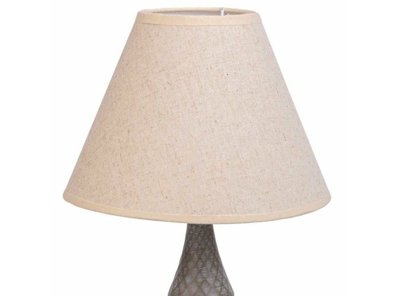 Настолна лампа Alexandra House Living Бял Сив Метал Плат 220-240 V 23 x 46 x 23 cm