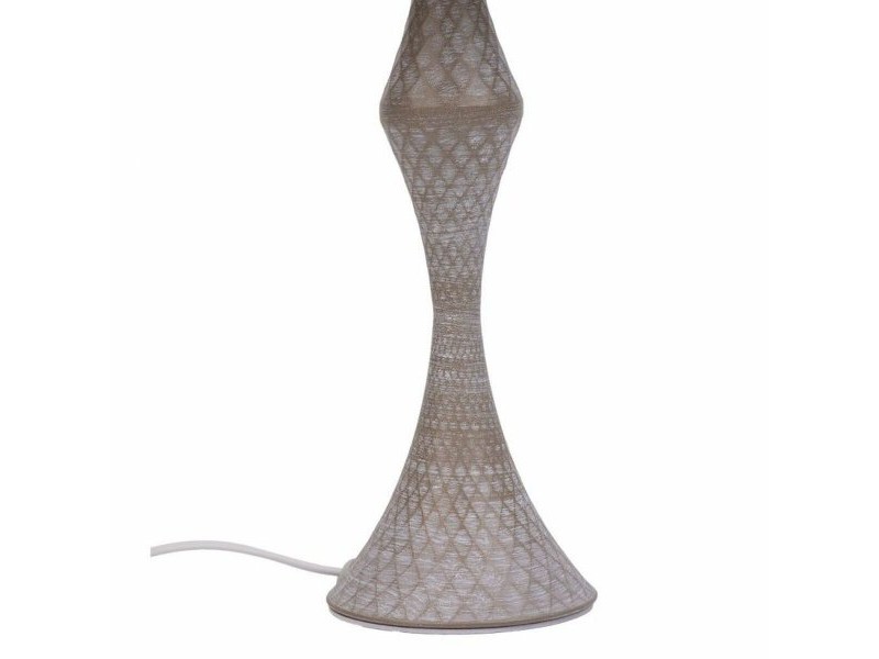Настолна лампа Alexandra House Living Бял Сив Метал Плат 220-240 V 23 x 46 x 23 cm