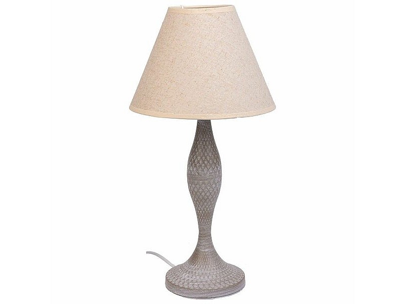 Настолна лампа Alexandra House Living Бял Сив Метал Плат 220-240 V 23 x 46 x 23 cm