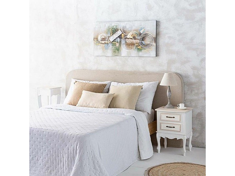Настолна лампа Alexandra House Living Бял Сив Метал Плат 220-240 V 23 x 46 x 23 cm