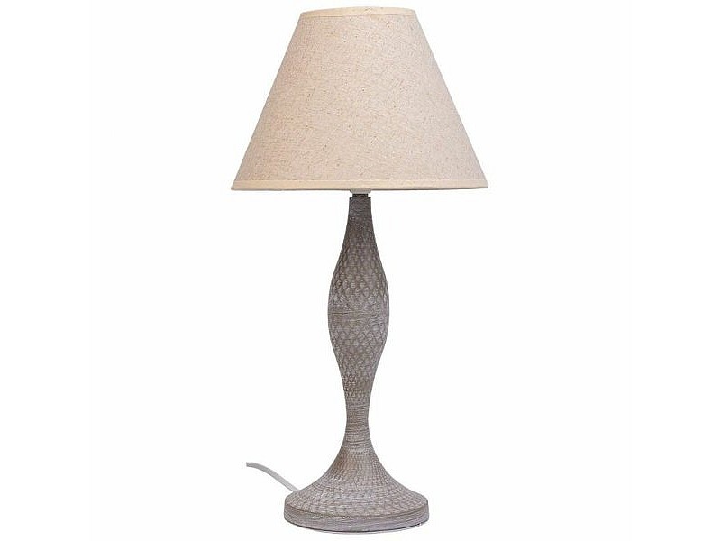 Настолна лампа Alexandra House Living Бял Сив Метал Плат 220-240 V 23 x 46 x 23 cm