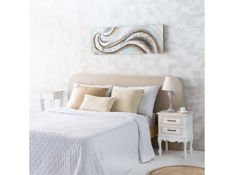 Настолна лампа Alexandra House Living Бял Сив Метал Плат 220-240 V 25 x 46 x 25 cm