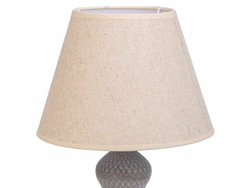 Настолна лампа Alexandra House Living Бял Сив Метал Плат 220-240 V 25 x 46 x 25 cm