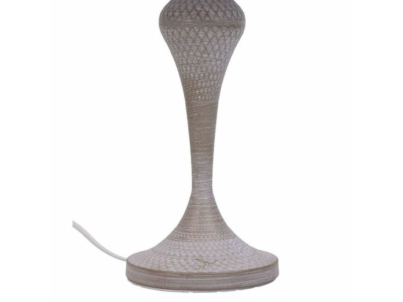 Настолна лампа Alexandra House Living Бял Сив Метал Плат 220-240 V 25 x 46 x 25 cm