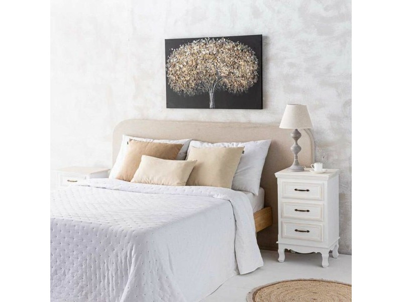 Настолна лампа Alexandra House Living Бял Сив Метал Плат 220-240 V 25 x 50 x 25 cm
