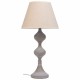 Настолна лампа Alexandra House Living Бял Сив Метал Плат 220-240 V 25 x 50 x 25 cm
