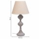 Настолна лампа Alexandra House Living Бял Сив Метал Плат 220-240 V 25 x 50 x 25 cm