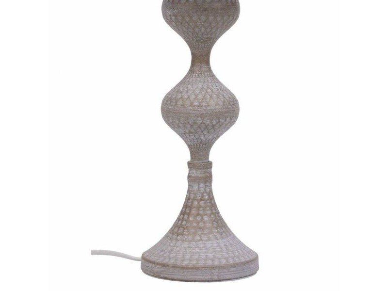 Настолна лампа Alexandra House Living Бял Сив Метал Плат 220-240 V 25 x 50 x 25 cm