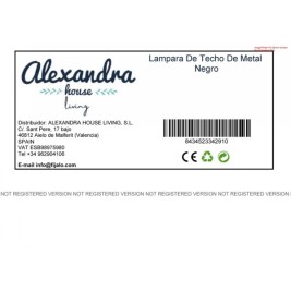 Полилей Alexandra House Living Черен