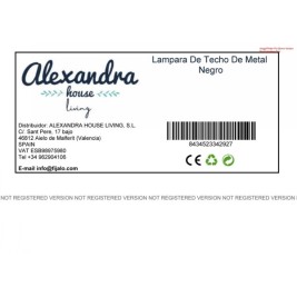 Полилей Alexandra House Living Черен