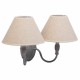 Стенна лампа Alexandra House Living Бял Сив 220-240 V 23 x 28 x 34 cm