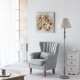 Лампион Alexandra House Living Бял Сив 220-240 V 38 x 154 x 38 cm