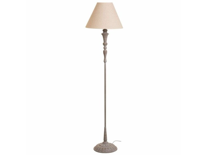Лампион Alexandra House Living Бял Сив 220-240 V 38 x 154 x 38 cm