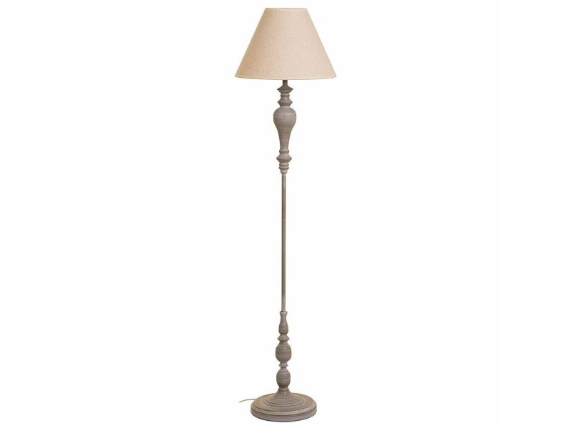Лампион Alexandra House Living Бял Сив 220-240 V 38 x 155 x 38 cm